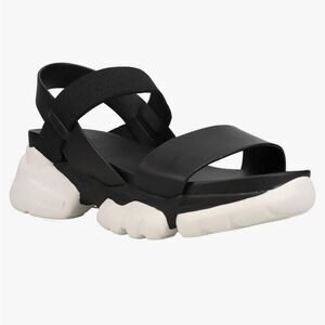 MIA Paloma Black Rubber Sole Sandals Size Women’s 10